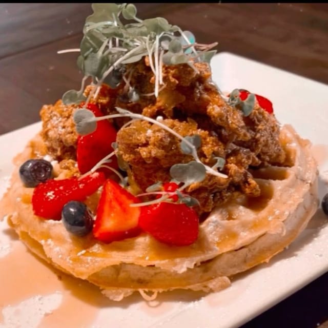 Crispy Chicken & Waffles.